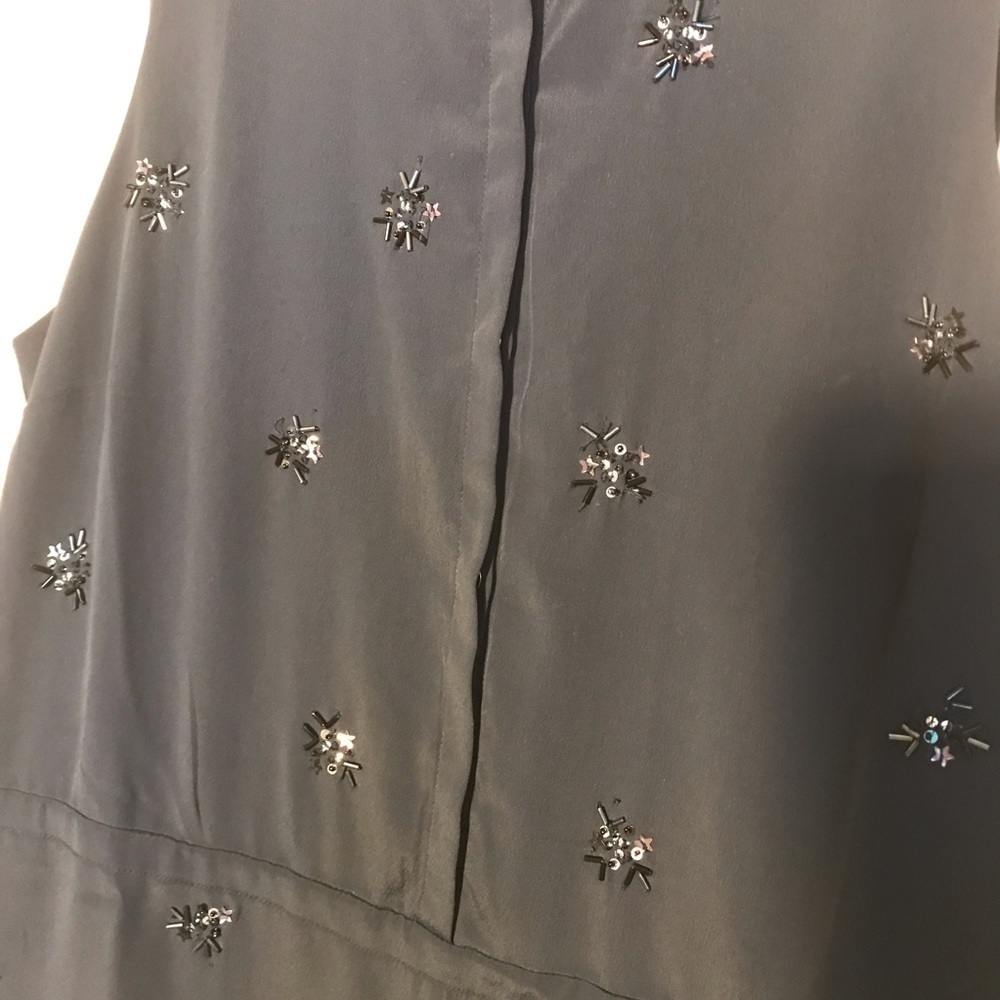 Tommy Hilfiger New with tags Navy blue beaded dress size Large - Picture 7 of 10